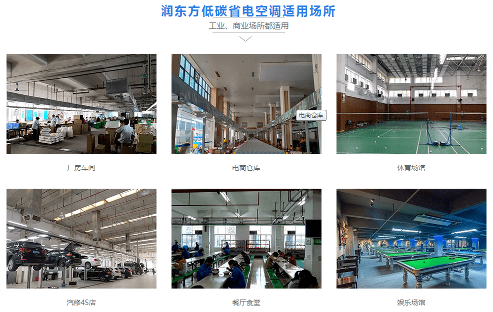 潤東方低碳省電空調(diào)適用范圍